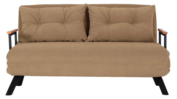 Kanapé futon Sandy (világosbarna)