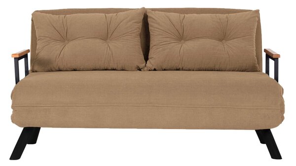 Kanapé futon Sandy (világosbarna)