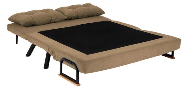 Kanapé futon Sandy (világosbarna)