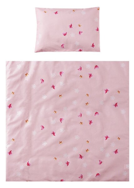 LORELLI EVA 5 részes ágynemű garnitúra - Butterflies Pink