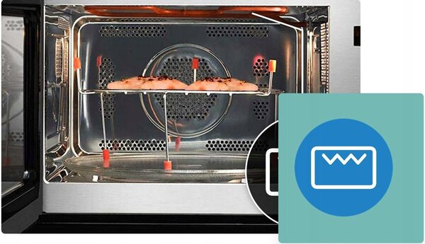 Beko BMCI 44313 FBG Fekete Beépített Kombinált Mikrohullámú Sütő 44 L