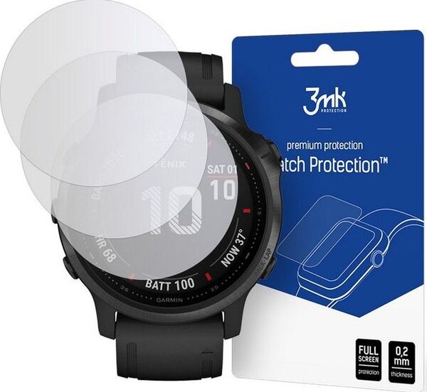 3mk Óra kijelző védőfólia FlexibleGlass hibrid üvegfólia 7H Garmin Fenix 6s