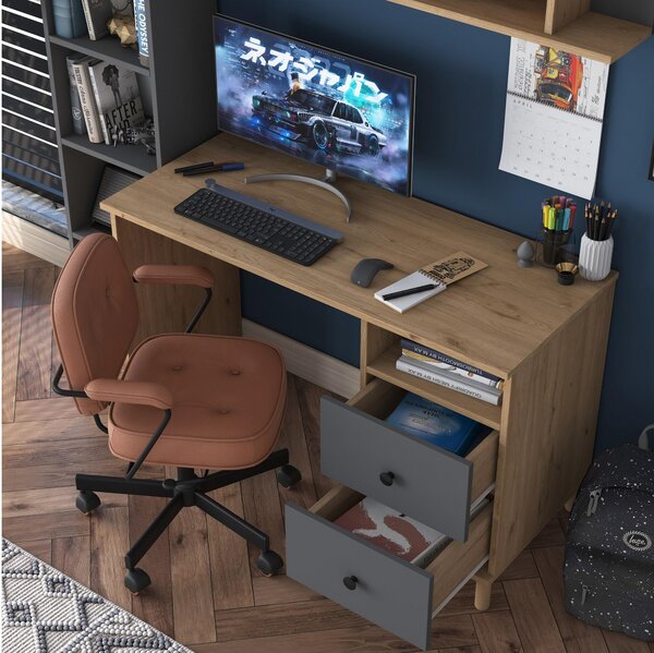 PC asztal Haiti 115 (dió + antracit)