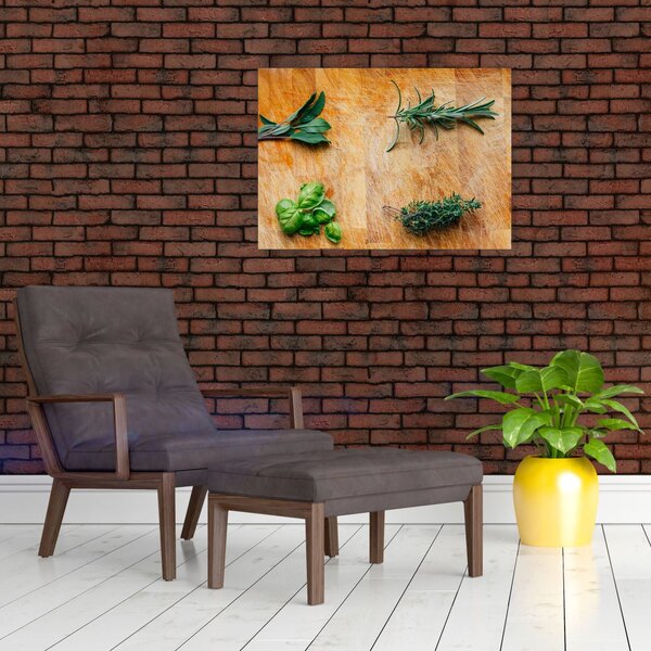Kép - Gyógynövények (70x50 cm)
