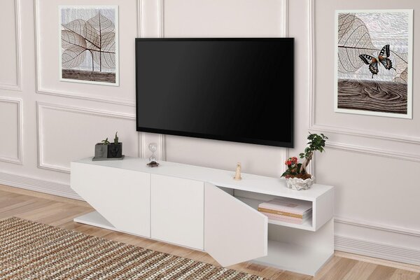 TV asztal/szekrény Ivonne 2 (fehér)