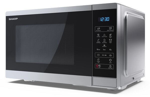 Sharp YC-MS252AE-S 25L 900W digitális mikrohullámú sütő ezüst/fekete
