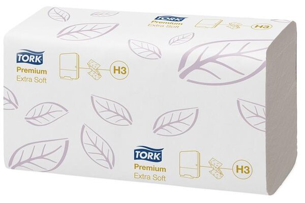 Tork Premium Z H3 rendszer Kéztörlő hajtogatott - Extra fehér (15 csomag)