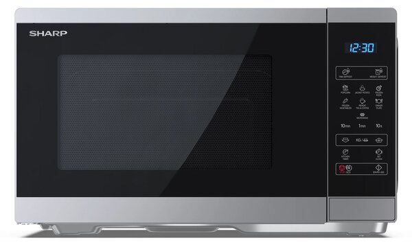 Sharp YC-MS252AE-S 25L 900W digitális mikrohullámú sütő ezüst/fekete