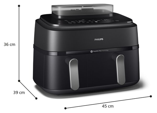 Philips NA550/00 DualBasket 9L forrólevegős sütő 2750W