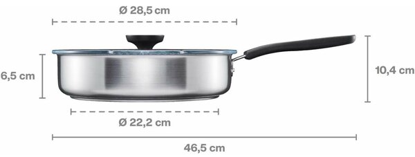 Fiskars Funkcionális forma Serpenyő 260 mm (1072314)