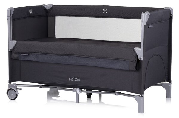 CHIPOLINO Relax multifunkciós utazóágy - Antracite Linen