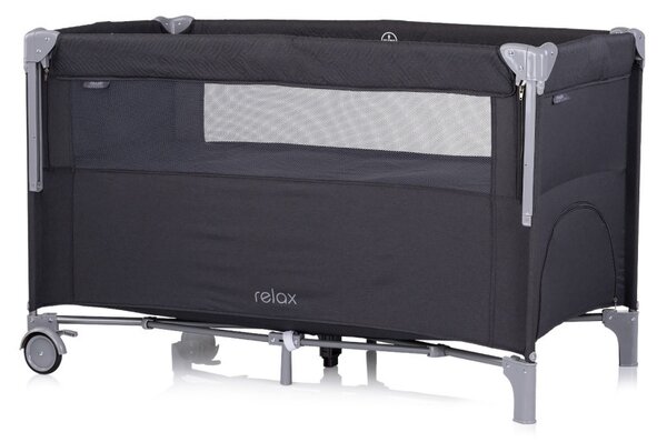 CHIPOLINO Relax multifunkciós utazóágy - Antracite Linen