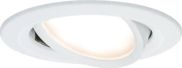 Paulmann 93448 Nova beépíthető lámpa, kerek, billenthető, fehér, 2700K melegfehér, Coin foglalat, 460 lm, IP23