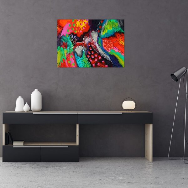 Absztrakt kép - színek (70x50 cm)