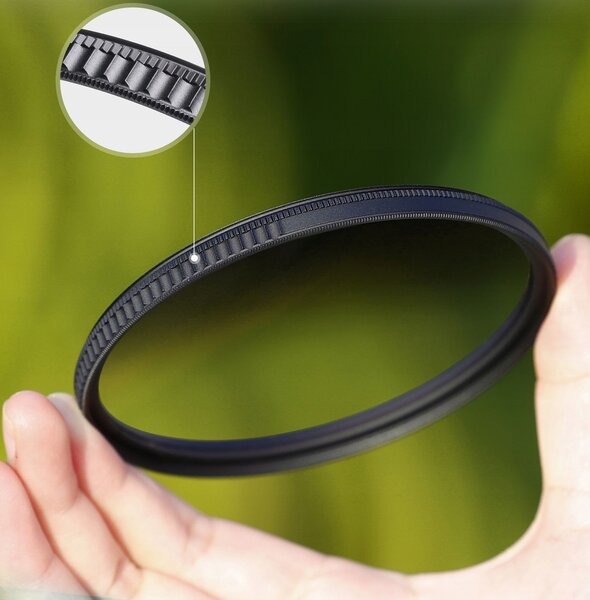 Kf szűrő fél szürke Nd8, 55mm, Fekete