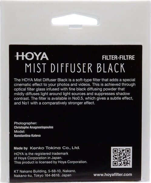 HOYA MIST DIFFUSER BLACK No 1 kreatív szűrő 62mm