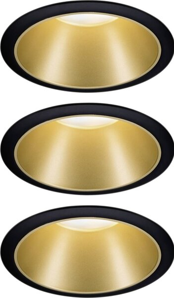 Paulmann Cole Coin Beépíthető lámpa 4 részes készlet LED 6 W Fekete, Arany (4064161242248)