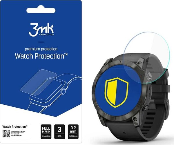 3mk Óra kijelző védőfólia FlexibleGlass hibrid üvegfólia 7H Garmin Epix Pro gen 2 47mm