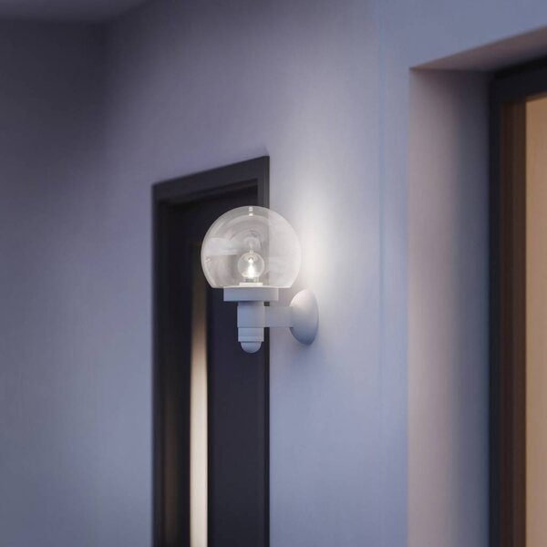 Steinel AUSSENLEUCHTE L 115 S WS Kültéri fali lámpa mozgásérzékelővel LED E27 60 W Fehér (657413)