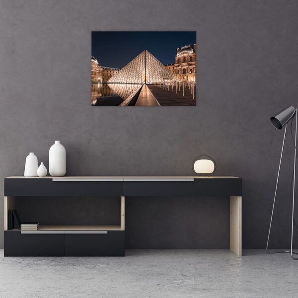 Kép - Louvre éjjel (70x50 cm)