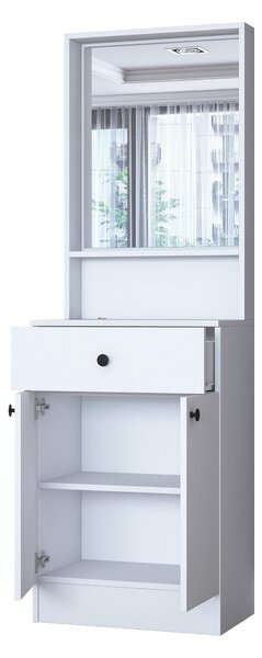 Előszoba fal Pixie 6 (fehér) (tükörrel). Akció -28%