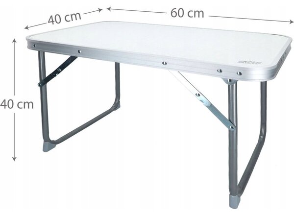 Mesa Plegable Baja Aktive Camping Blanca