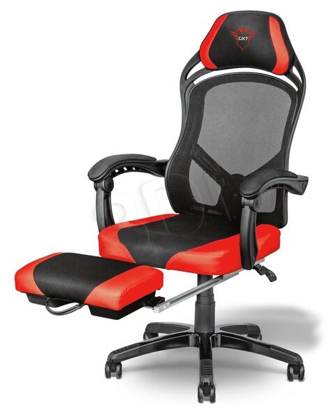 Trust GXT 706 Rona Gamer szék 120 kg terhelhetőséggel Fekete
