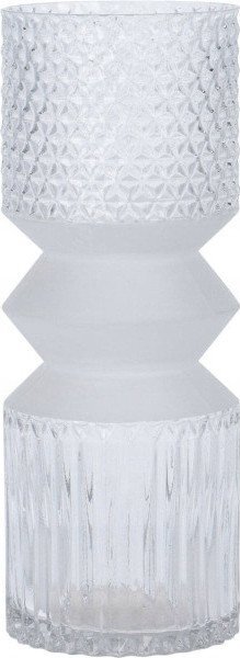 Glass vase GEOMETRIC, 30 cm