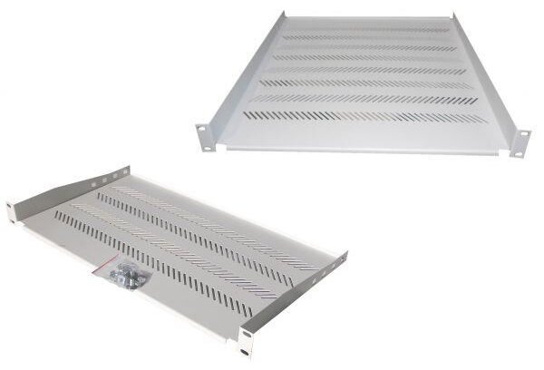 DIGITUS 19" 1U 450mm rack polc szürke (TN-19-450-1U-GY)
