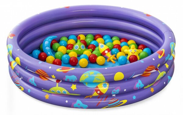 Bestway Intergalactic Surprise Felfújható gyerek medence + labdák - 102x25 cm