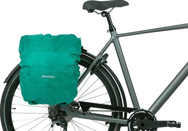 Basil Bolsa Discovery 365d L Hook-on 20l Impermeable Poliester Negro Con Reflectantes (30x17x36 Cm)