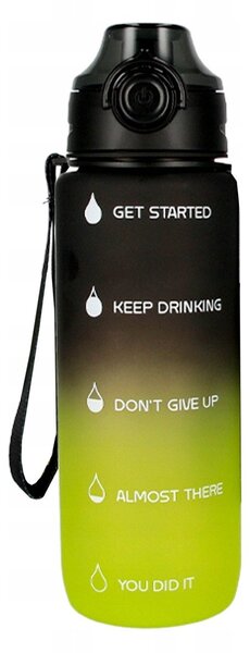 Starpak Műanyag Kulacs 750 ml - Zöld-Fekete