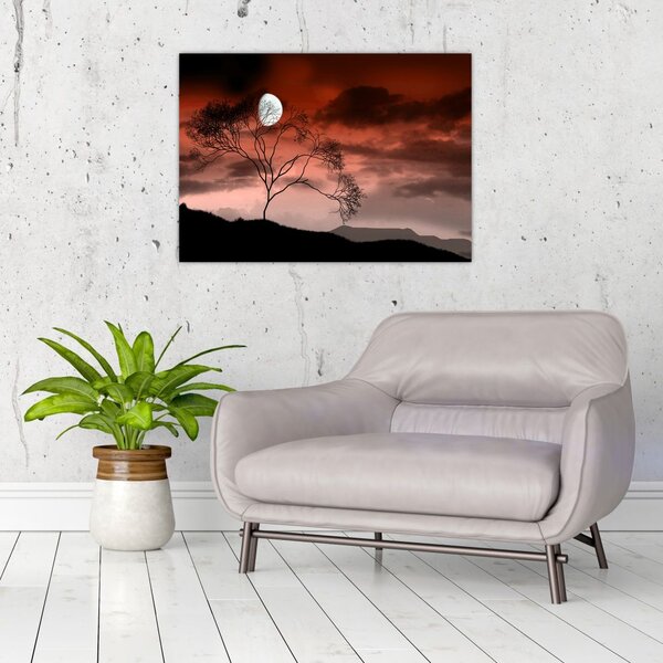 Kép - Hold megvilágítja az éjszakát (70x50 cm)