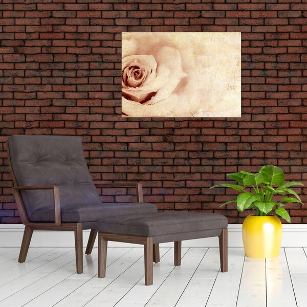 Kép - Rózsa virág szerelmeseknek (70x50 cm)