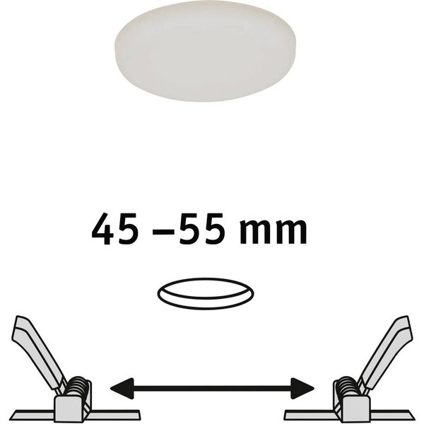 Paulmann EB Panel Veluna VariFit LED-es beépíthető lámpa LED 4.50 W Selyem (92387)