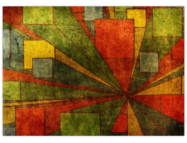 A geometriai absztrakció képe (70x50 cm)