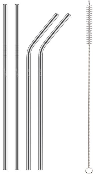 Lamart Straw LT7052 rozsdamentes acél szívószál készlet