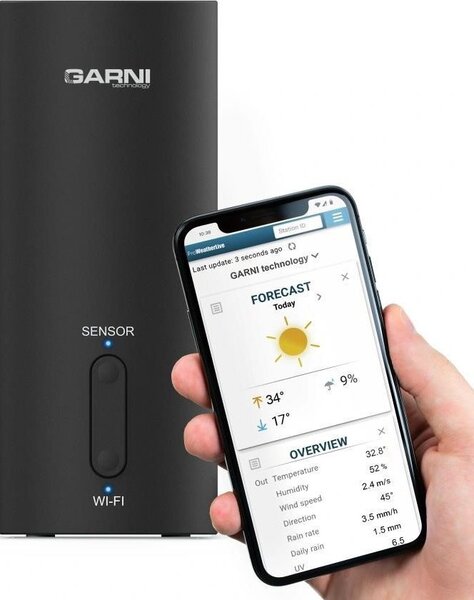 GARNI TECHNOLOGY GTway Plus WiFi időjárás állomás