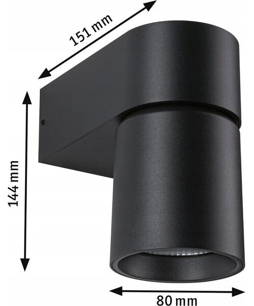 Paulmann Kimu 94820 LED-es kültéri fali lámpa LED 8 W Antracit