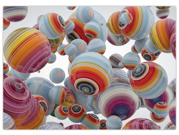 Festett gömbök képe (70x50 cm)