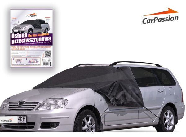CarPassion De lux medium fagyvédő szélvédő takaró 135cm/145cm széles, 100cm magas (10013)