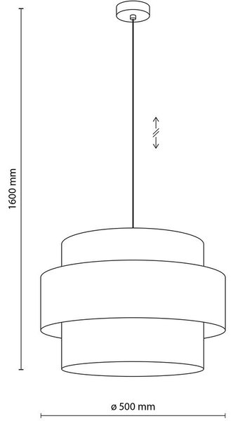 TK Lighting Trio Általános mennyezeti lámpa - Beépített Ledes Fényforrás , Sárga