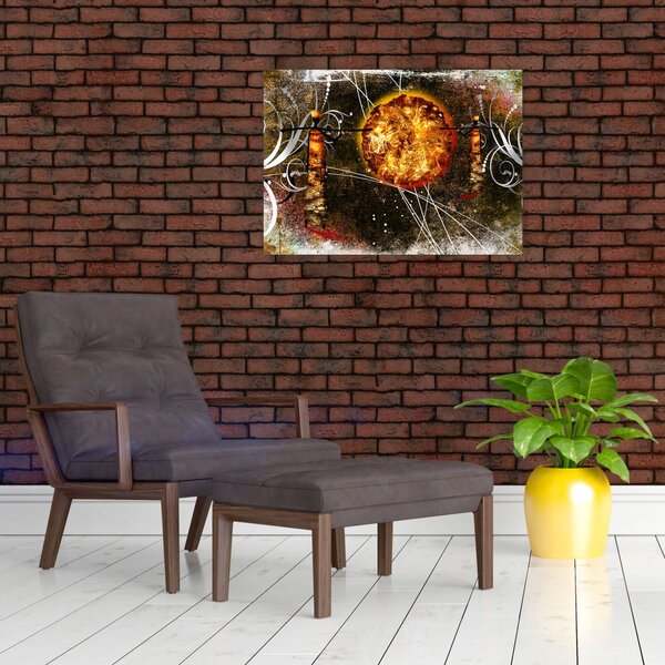 Egy őskori festmény képe (70x50 cm)