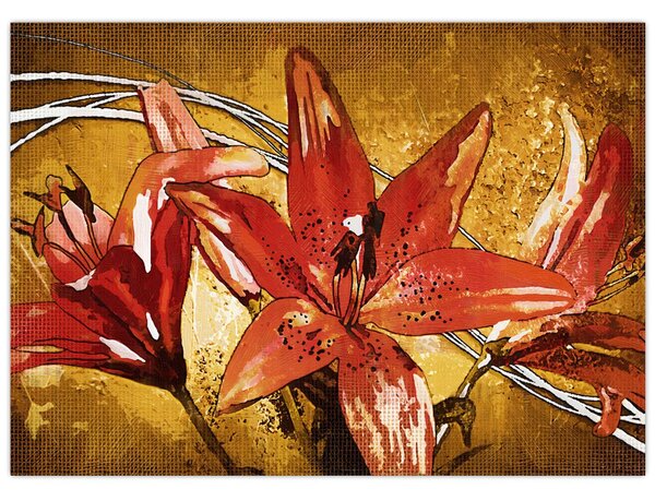 Kép a liliomvirágokról (70x50 cm)