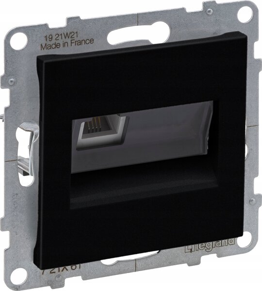 LEGRAND SUNO 721461 TELEFON ALJZAT 1xRJ11 FEKETE
