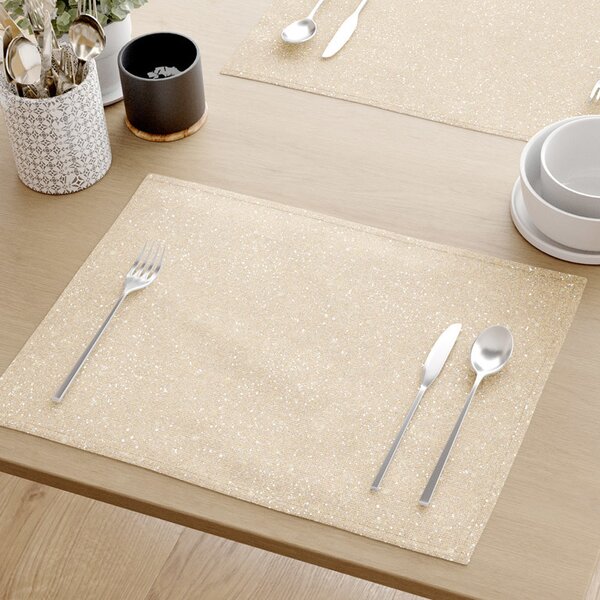 Goldea exclusive reggeliző alátét - arany csillámos - 2 db 30 x 40 cm