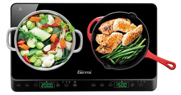 Girmi PI51 Doppio Indukciós főzőlap - Fekete