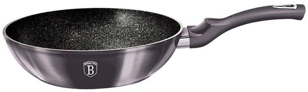 BERLINGERHAUS Carbon PRO Line Wok márvány felülettel, 28 cm