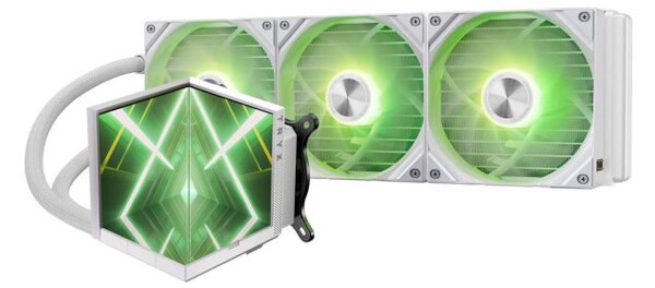 TRYX STAGE 360mm ARGB AIO CPU hűtő, fehér