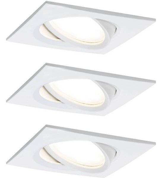 Paulmann LED-es beépíthető lámpa 3 részes készlet 18 W Fehér (matt) (93678)